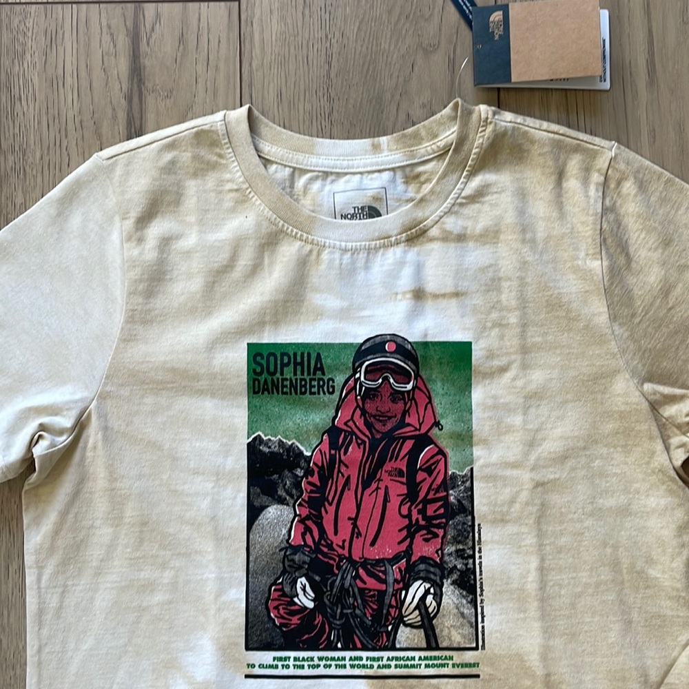 NWT North Face Sophia Danenberg Black History Month Cream Tie Dye T-Shirt